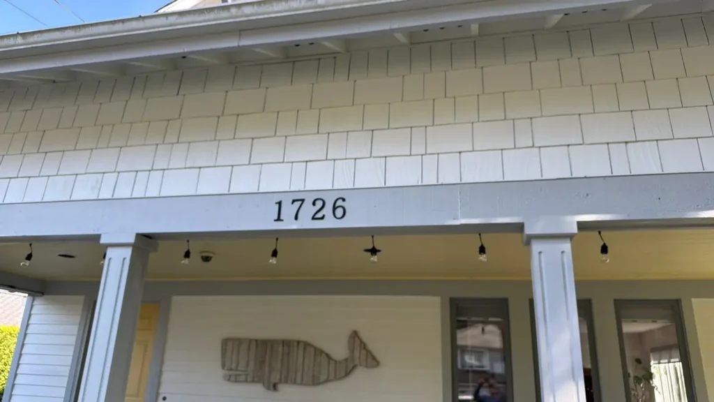 Pre-painted Smart LP siding before installation