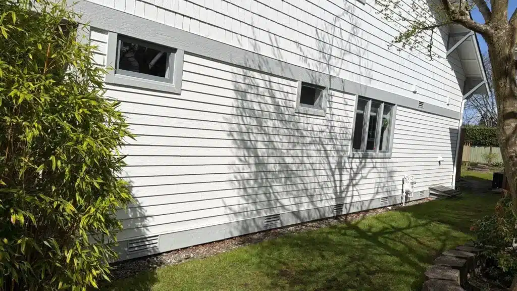 Matching siding reveal on Shoreline replacement project